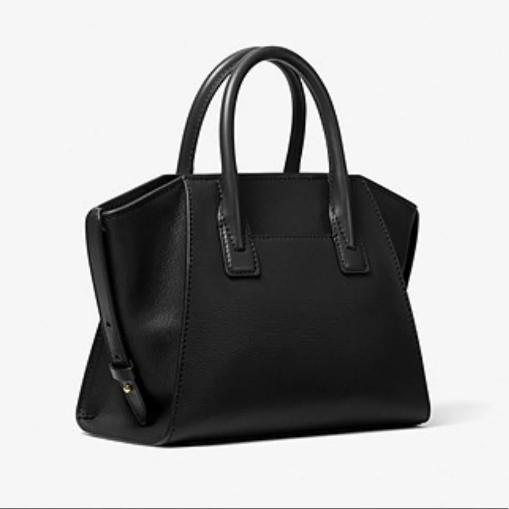 MICHAEL KORS Avril Small Leather Top-Zip Satchel NWT